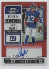 2023 Contenders Optic Rookie Ticket RPS Red Prizm 32/125 Jalin Hyatt Auto 1ga9