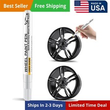 Gloss Black Rim Touch Up Paint - Wheel Repair Kit Curb Rash, Quick And Easy Whee