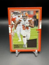 2020 Panini Donruss Threads Relic Nick Chubb #22 Patch Browns Texans