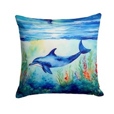 Caroline's Treasures Dolphin Throw Pillow DAC2781PW1414