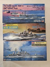 (3) Skywave 1/700 HMS Destroyer D95, US Destroyer DD792, US Frigate FFG7 - NEW