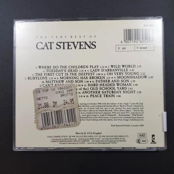 CAT STEVENS The Very Best Of SONO EX/EX(CD) - Bild 4 von 4