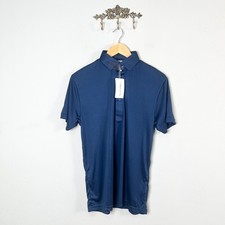 Collars  Co Small Navy Blue Dress Collar Polo Shirt Short Sleeve Golf Work NWT