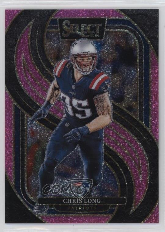 2024 Panini Select Premier Level Pink Glitter Prizm 5/15 Chris Long #137 1q0l