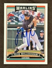 JOSH WILLINGHAM 2006 Topps Hard Signed On Card Auto Florida Miami Marlins #469