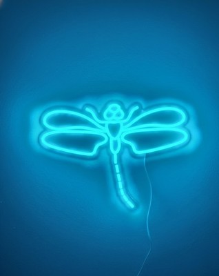 New Lot of 5 Dragonfly Neon Signs, LED light, Wall Decor Night Light All Ages