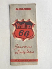1956 Phillips 66 Oil Company map of Missouri