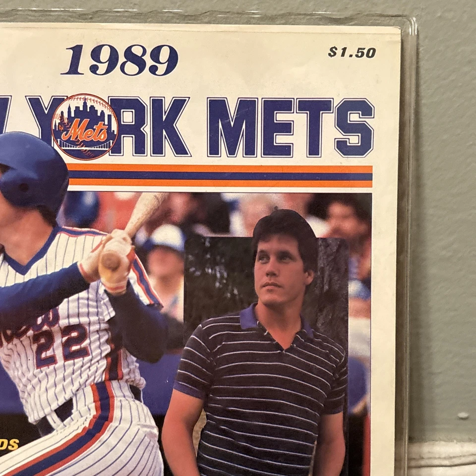 New York Mets Baseball Official  Score Book Kevin McReynolds Near Mint VTG 1989 - Image 3 of 4