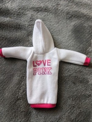 Barbie Fashions Clothes ''Love Pink'' White And Pink Hoodie Dress
