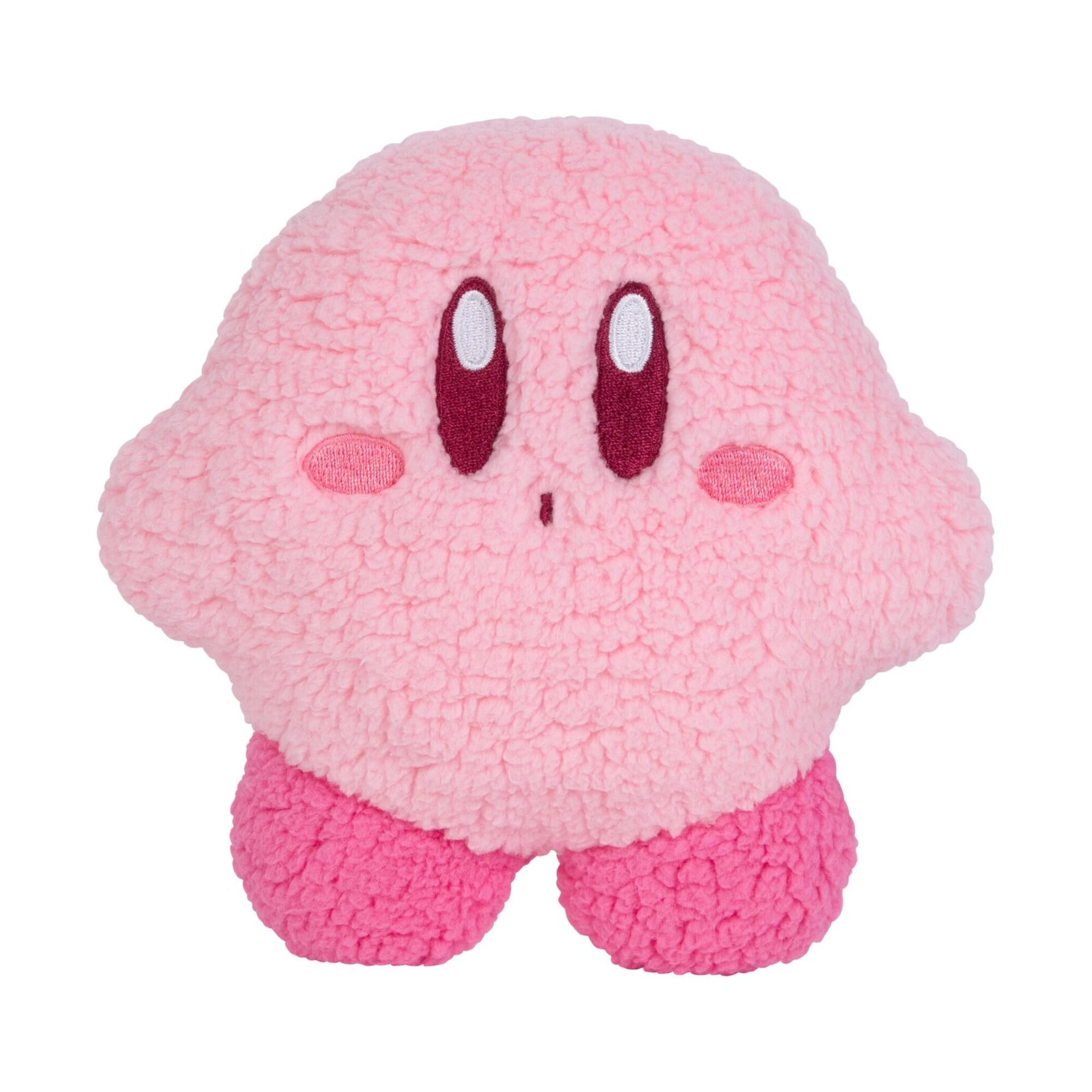 Tomy Kirby Mofulatto Small Plush Cushion, Soft Character Pillow with Fluffy Sher