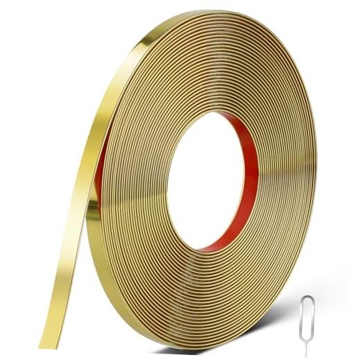 0.4in x 19.68Ft Peel and Stick Wall Molding Trim, 19.68ftx0.4in