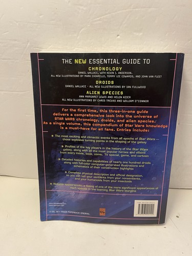 Star Wars the New Essential Guide to Chronology, Droids, and Alien Species by... - Foto 2 di 22