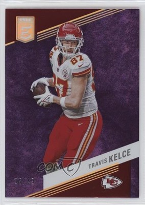 2023 Panini Donruss Elite Purple 35/49 Travis Kelce #96 1e0