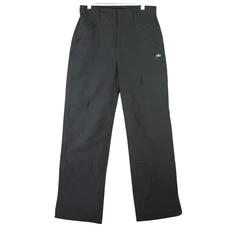 ALO Straight Leg Cargo Pocket Pant Black Size S Nylon Windbreaker Casual