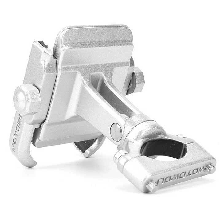 Silver Aluminum Cell Phone Holder For Honda Shadow VLX 600 750 Magna Rebel 250 - Imagem 4 de 4