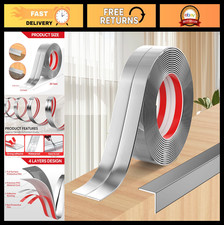 Flexible Peel and Stick Wall Corner Protector Molding Trim - 1.6in x 20ft Silver