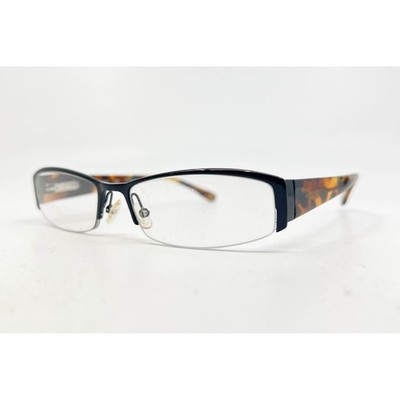 BCBGMAXAZRIA Minerva BLA Eyeglasses Black Tortoise Rectangular Frame 52-16-135