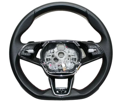 Neu Skoda Octavia IV 5E Multifunktionslenkrad Leder Lenkrad 5E3419093AD VKK - Bild 1 von 4