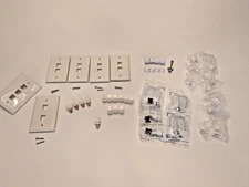 Mixed Lot - Keystone Coax Jack Blank Wall Face Plate Network CAT5e CAT6 RJ45