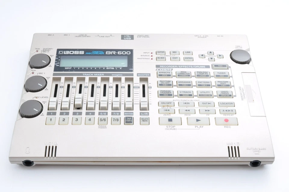 Boss BR-600 Digital Recorder 2006 w/Adapter + Flash Card + Case Working BU84889 - Image 3 of 4