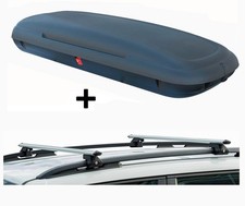 VDPCA480 Dachbox 480L Carbon Look+Relingträger VDPCRV120A für für VW Touran ab 1