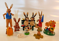 alte Osterhasen Ostern Marienkäfer Erzgebirge Hase DDR Hasenparade Hahn