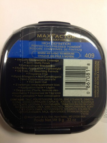 Polvo prensado Max Factor High Definition Perfecting cálido 409 (ligero a mediano). - Imagen 4 de 5