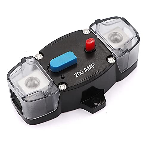 12-48V DC 300 Amp Circuit Breaker With Manual Reset, 0-8 Gauge Trolling