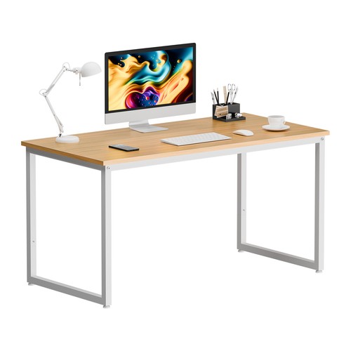Computer Desk 47" Modern Simple Style Writing Desk PC Table for Office Natural - Picture 7 of 18