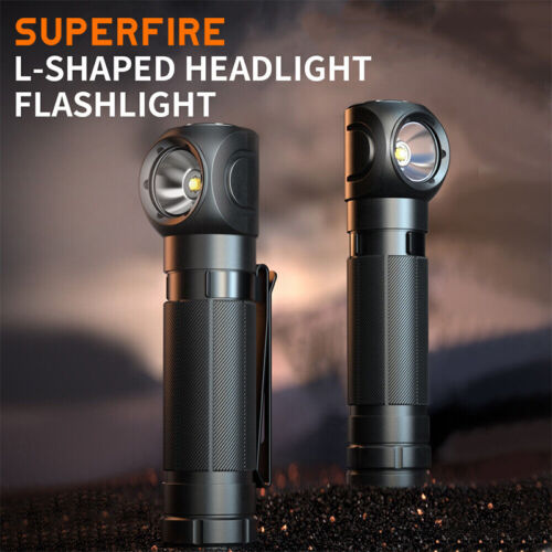 Lampe de poche Superfire super lumineuse, prend en charge lampe frontale rechargeable - Photo 1 sur 26