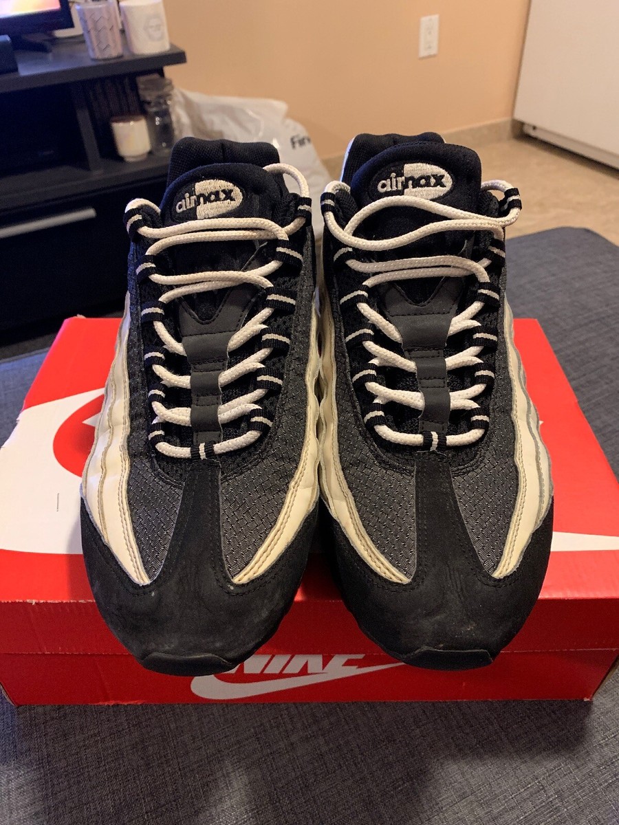 Men's 2005 Air Max 95 Tuxedo Size 12 Black White 100 Men's 2005 Air Max 95 Tuxedo Size 12 Black White 100