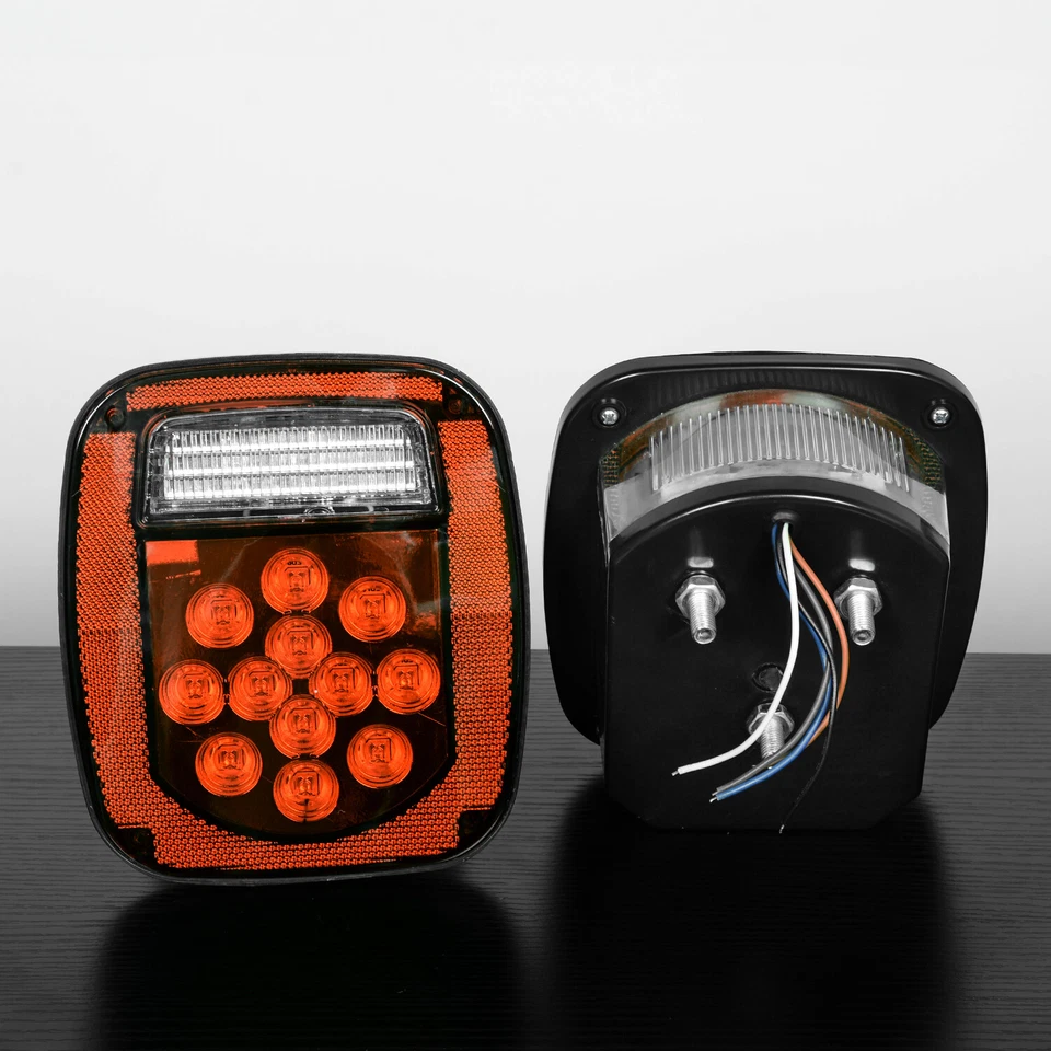 2X Luces traseras LED Luces de freno traseras Tope de giro Inverso para Jeep Wrangler TJ CJ JK Foto 4 de 4