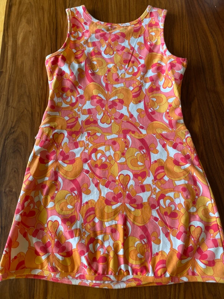 Girl’s Sz 10 Polly & Friends Sun Dress & Matching 18" Doll Dress ~Coral & Pink - Image 4 of 4