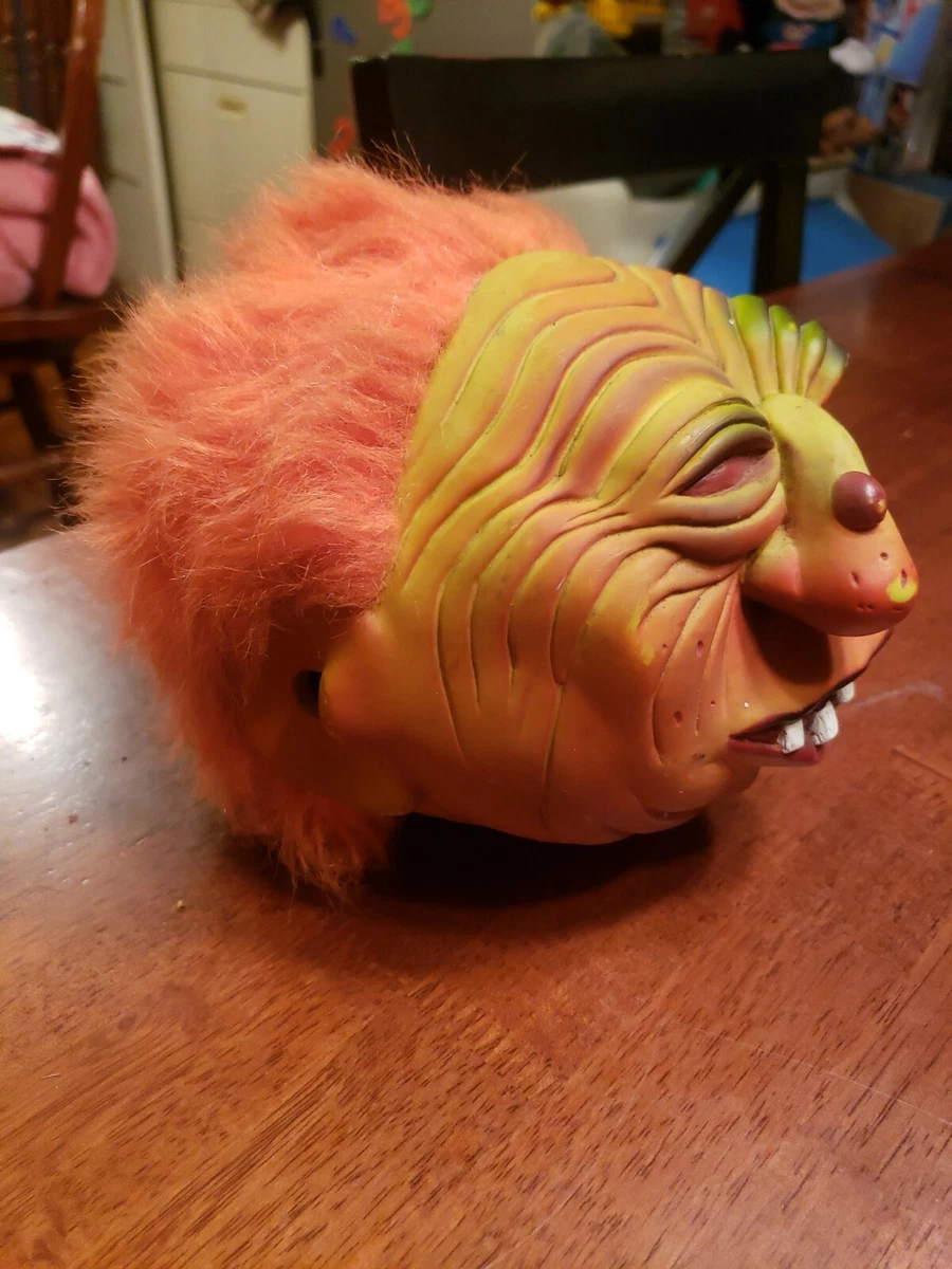 Vintage  Rude Ralph Axlon MadBall Pull String Talking Head Gross Out Toy