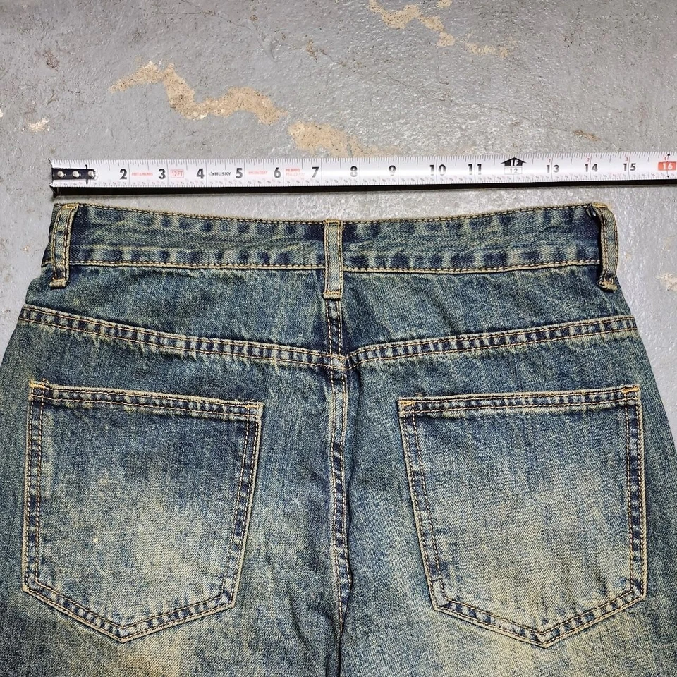  baggy faded sandwash jeans 28W x 30L wide leg denim - Image 4 of 4
