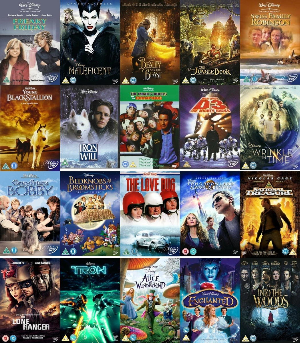 Walt Disney s Live Action DVD Film Movie Classics Multi Buy