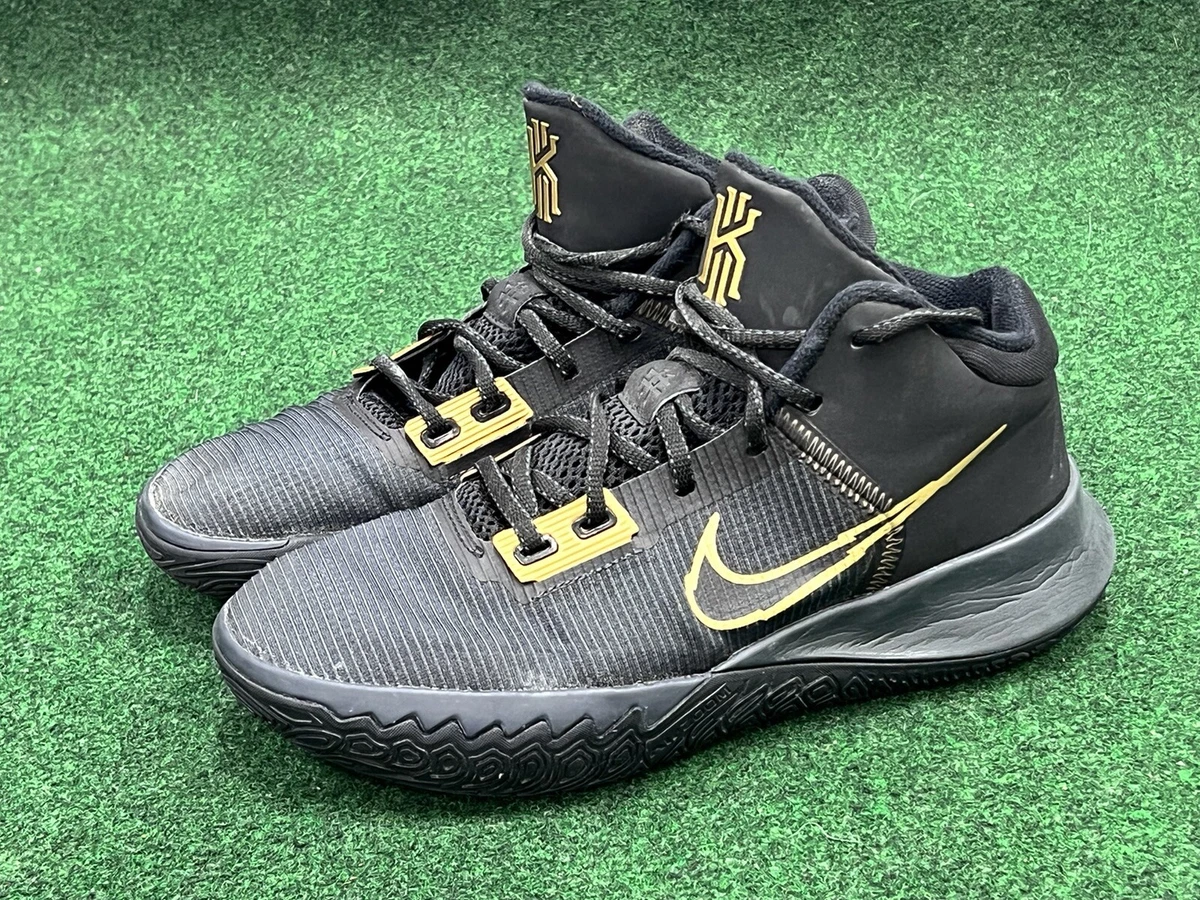 Kyrie 4 sales black and gold