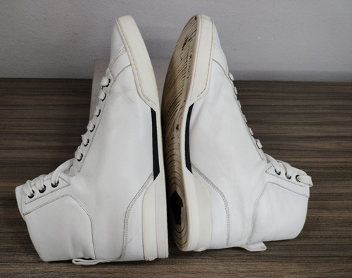 Versace LEATHER MEDUSA LOGO White High Top LACE -UP Sneakers MENS Eu SIZE 43 - Picture 7 of 18