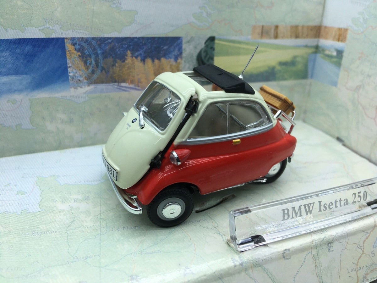 🇺🇦 1:43 BMW ISETTA 250 Red old cararama tern wheels open door