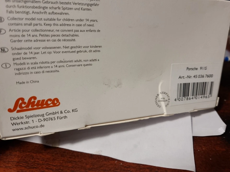 Porsche 911 S SCHUCO MARRON LIMITED EDITION 1/43 - Photo 4/4