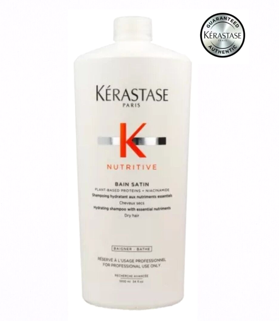 Shampoo Capelli Kerastase Nutritive Bain Satin 1000 ml Nutriente Capelli Secchi