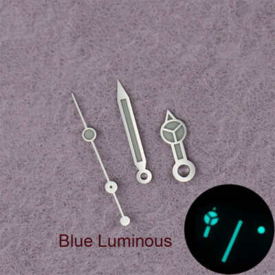 Mercedes hands 28.5mm dial for Mod Seiko NH35,NH36,7s26,7s36 SKX007 Blue lume