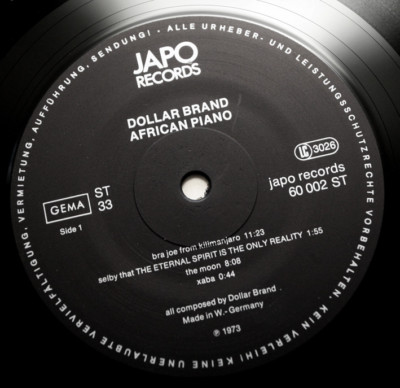 ABDULLAH IBRAHIM DOLLAR BRAND African piano live free jazz germany 