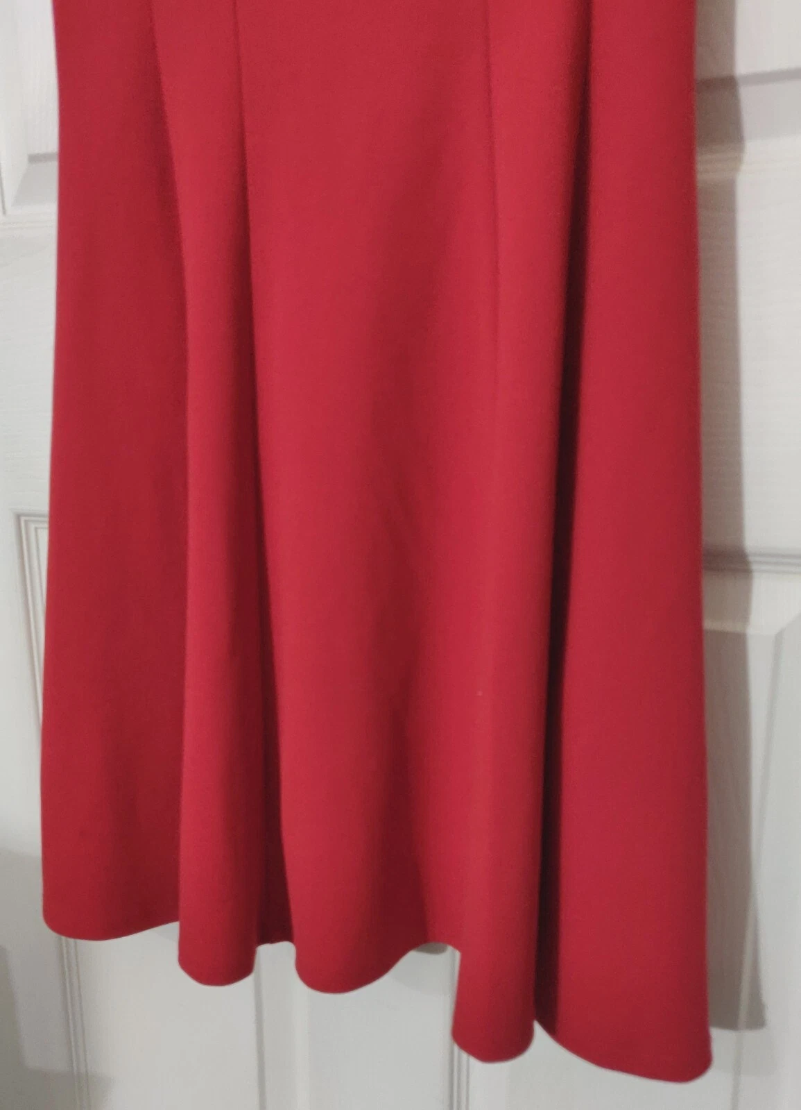 Abito da donna rosso Alyx taglia 4 cappuccio a dondolo manica sopra il ginocchio dettaglio metallo I