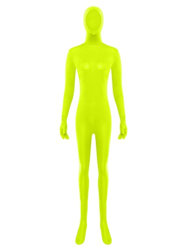Unisex Women Men Jumpsuit Dance Bodysuit Gymnastics Leotard Stretch Hooded Suit - Picture 51 of 111