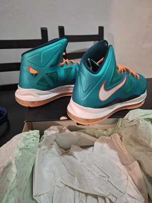Size 11 - Nike LeBron 10 Miami Dolphins 2013 (see photos 