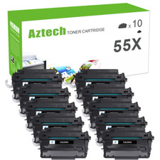 LOTE de tóner CE255X compatible con HP 55X LaserJet P3015dn P3015d P3015x M525dn