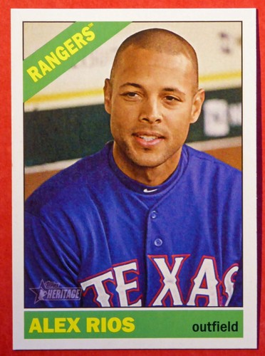 2015 Topps Heritage Alex Rios #314 (Rangers) NM+ - 第 1/1 張圖片
