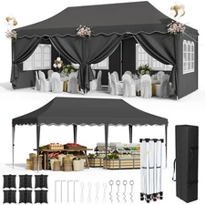 10'x20' Pop UP Wedding Party Tent Waterproof Gazebo Canopy Heavy Duty Outdoor