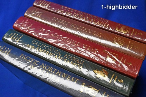BRAND NEW! 5 Sierra Club Field Guides by Easton Press Complete Set Leather Bound - Foto 3 di 9
